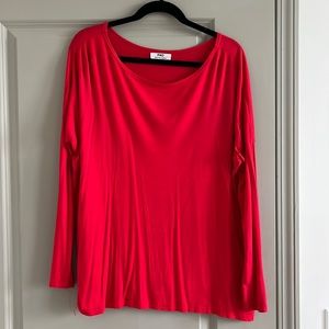 Piko Georgia Red Long Sleeve blouse. Size S.